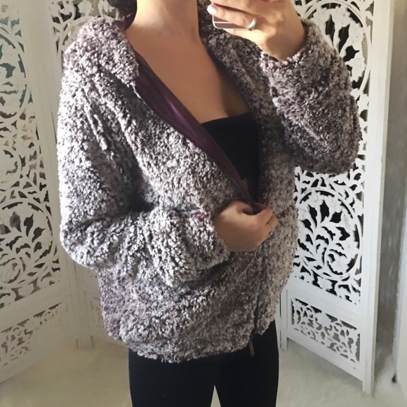 Faux Fur Fluffy Zip Up Hoodie - Picture 8 of 11